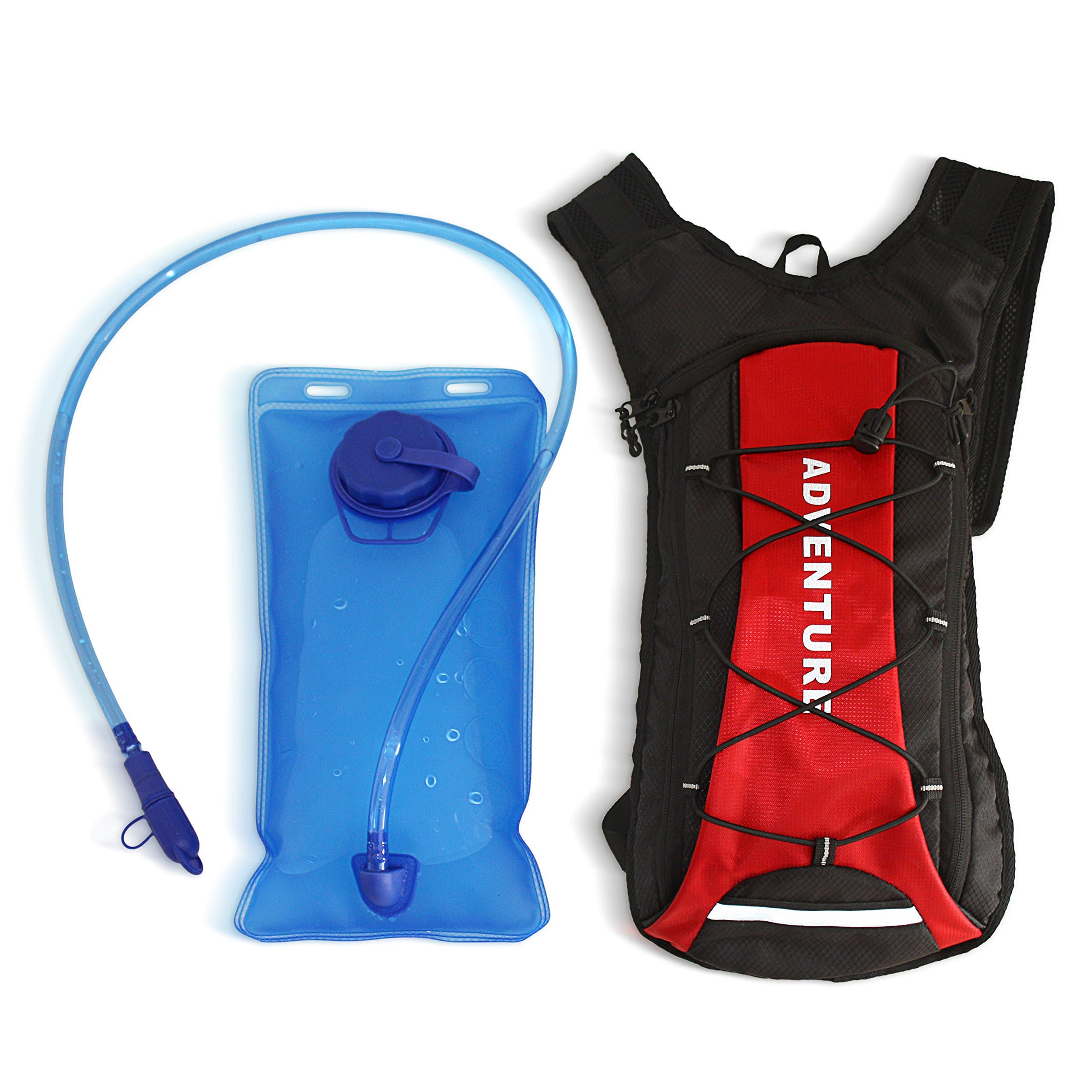 Hydration Pack Backpack 2L 70oz Water Bladder - Lightweight bag with an extra storage bag, - Great for outdoor activities hiking, camping, and - Suitable for ladies and gentlemen - easy to use.