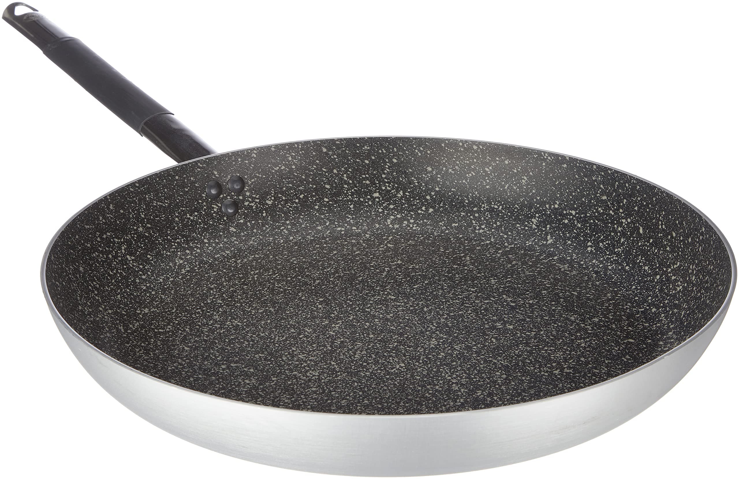 Pentole Agnelli ALSA111BBINF40 Infinity Low Countersunk Pan in Aluminum, with "Cool" Stainless Steel Tubular Handle, Silver, 40 cm