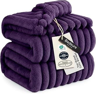 Bedsure GentleSoft Purple Fleece Blanket for Couch - Super Soft Cozy King Blankets for Women, Cute Small Blanket for Girls, 108x90 Inches