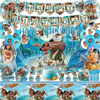 Birthday Decorations, Party Decoration Supplies include Balloons Arch, Tablecloth, Backdrop, Cake Cupcake Toppers,