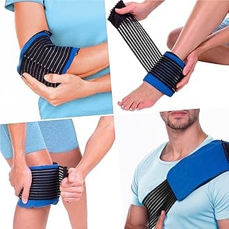 Gel Packs Direct - Multipurpose Reusable 3-in-1 Heat Pack & Cold Ice Packs for Sports Injuries with Strap for Elbow, Knee, Ankle & More. Treats Sports Injuries, Joint Stiffness, Swelling, Pain & More.