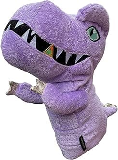 T-Rex Dinosaur Golf Driver Headcover - Funny Animal Head Cover for 460cc Club, Premium Handmade Plush, Unique Golf Gift for Men Women