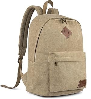 Canvas Vintage Backpack Lightweight Travel Daypack Laptop Backpack College Student Rucksack for Men Women