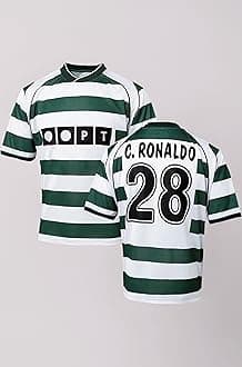Cristiano Ronaldo Jersey 28 Number Sportiing First Club Football Old Jerseys Club Team Men's Home Jersey