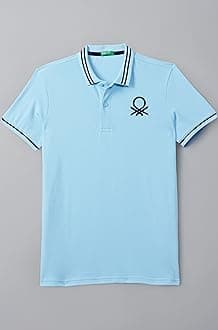 United Colors of Benetton Boy's Cotton Regular Fit Polo T-Shirt