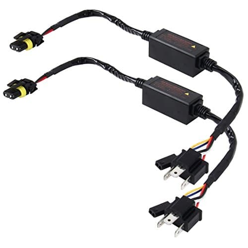 High quality lights, 2 PCS DC 12V-24V Universal H4 Bulb Harness Wiring Relay Harness Relay Wiring HID Relay Wiring Harness HID H4 Xenon Light System Relay Harness for Hi/Lo