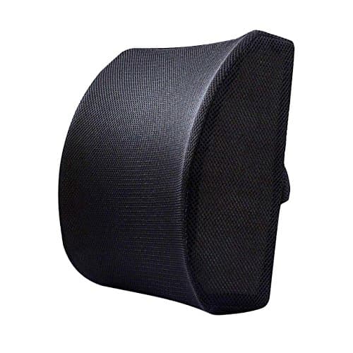 Kinashi Breathable Memory Foam Lower Back Support Cushion for your Home, Office Chair and Car, Ergonomic Memory Foam Design with Cool 3d Mesh Fabric