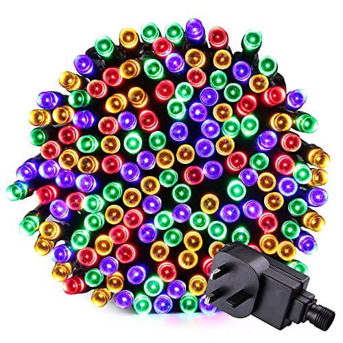 200 LED String Lights - RECESKY 20m Christmas String Light with 8 Lighting Modes - Fairy Lights for Outdoor, Indoor, Garden, Yard, Home, Party, Dorm, Wedding Decorations (Multi Color)