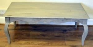 Oak and Pine Online Bordeaux Antique Grey Solid Mango Shabby Chic Vintage Coffee Table Living Dining Room Furniture