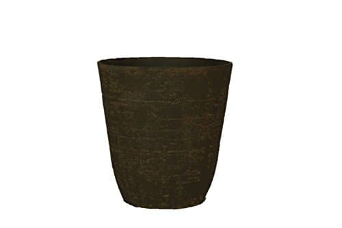 Stone Light Antique AT Series Cast Stone Planter (Pack of 2), 13.5 by 15", Sandal Wood