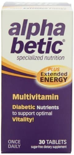 alpha betic Once-Daily Multi-Vitamin Supplement, 30 Tablets (Pack of 4)