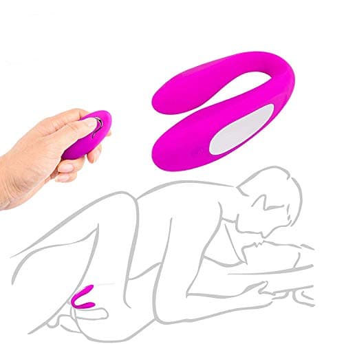 Cherryl ABS Wireless U-shape Stimulation Toys 12 Frequency Quiet Dual Motor Mass,AGER for Sore Back Foot Neck Leg Whole Body Muscle Remote Control