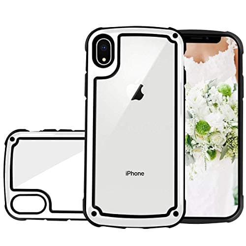 HolaStar for iPhone Xs Max Case Simple White Full Body Bumper Clear Hard Back Shield Heavy Duty Protective Shock Resistant with Stylish Design