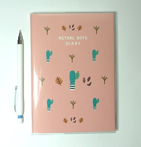 Astral Boy Diary with Pen (pink(003))