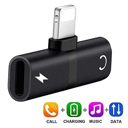 Headphone Adapter for iPhone Charger Jack AUX Audio Adapter for iPhone Adapter Compatible with iPhone 7/7Plus/8/8Plus/X/XS/XR/10/XSMAX Dongle Accessory Connector Compatible All iOS System