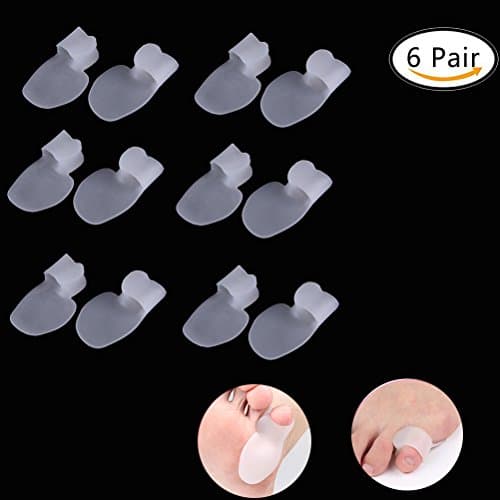 SQingYu 6 Pair Little Toe Guard Toe Guard Toe Separators Orthotic Pain Relief,N2