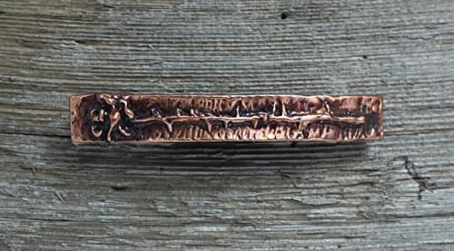 Rose copper large barrette