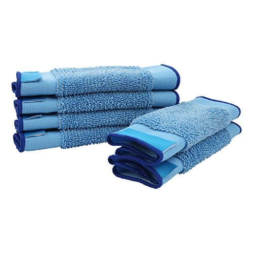 6-pack Wet Microfiber Mopping Cloths Washable&Reusable Mop Pads Fits iRobot Braava Floor Mopping 380 380t 320 321 Mint 4200 4205 5200 5200C Robot