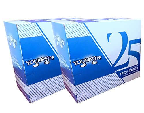 Your Wipe Keep'em Fresh 50 Individually Packaged Hand Wipes-Alcohol Free Refreshing Towels, Ideal for Outdoor Events, Sports, Trade Shows & Handy in Everyday Use (2)
