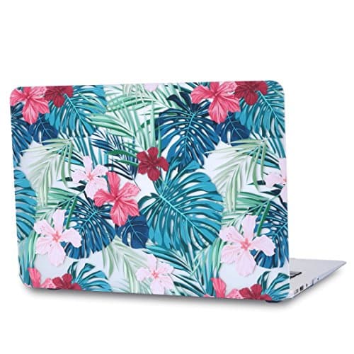 A1706/A1708 Macbook Pro 13 Case 2017 & 2016 Release, SALMEN Hard Protective Matte Shell Case Cover for Newest Mac Book Pro 13 Inch with/without Touch Bar (Crystal Palm Pattern)