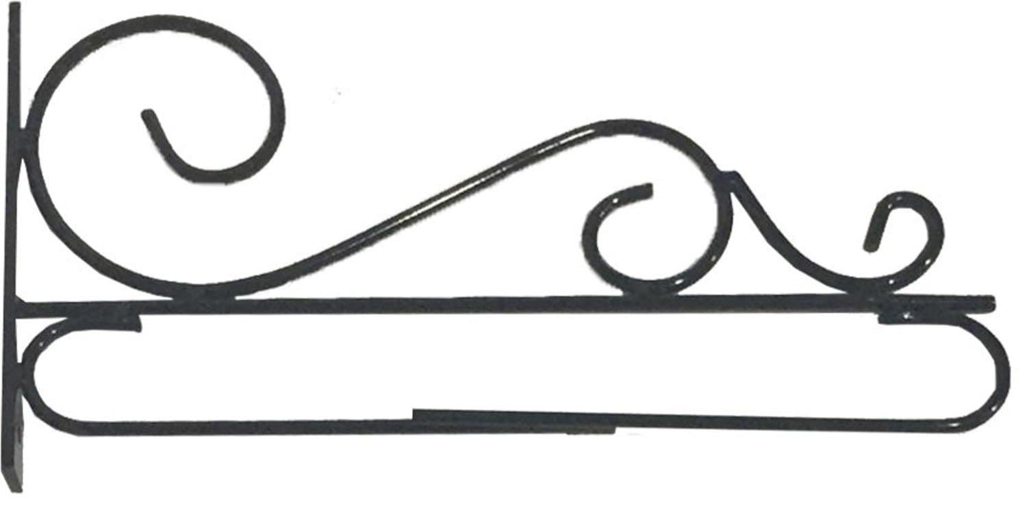 CUSTOM DECOR, INC. Decorative Garden Flag Wall/Post Bracket - Wrought Iron
