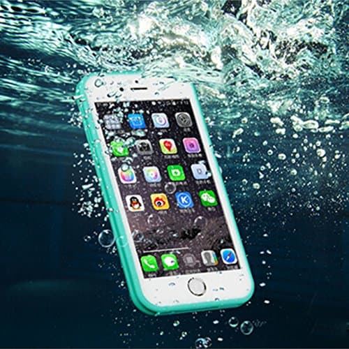 iPhone 6 6s Waterproof Case,Multiple Usages for Dust Drop Snow Water Proof (Green, 6/6s)
