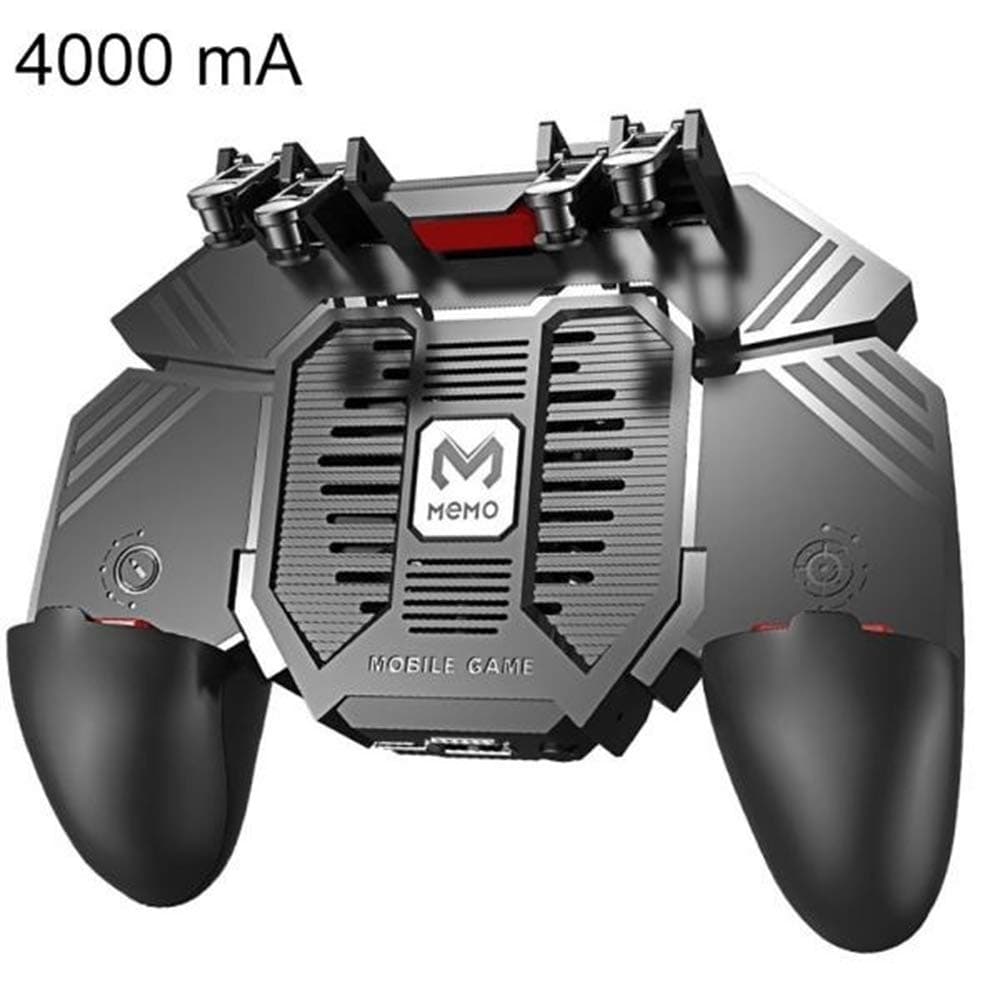 Trigger Mobile Game Controller with Cooling Fan,Gamepad Trigger Aim Button Shooter Joystick for IOS Android Phone Game Pad Accesorios, Aim Key Controller for PUBG Rules of Survival