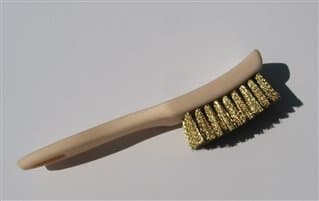 Extra Dense Brass Wire Brush - Set of 2