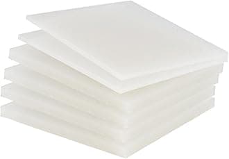 PP Polypropylene Sheet Plate Thickness 3mm-20mm Hard Sheet PVC Plate PP PE Sheet (200mm * 200mm * 2mm * 30 Pieces)