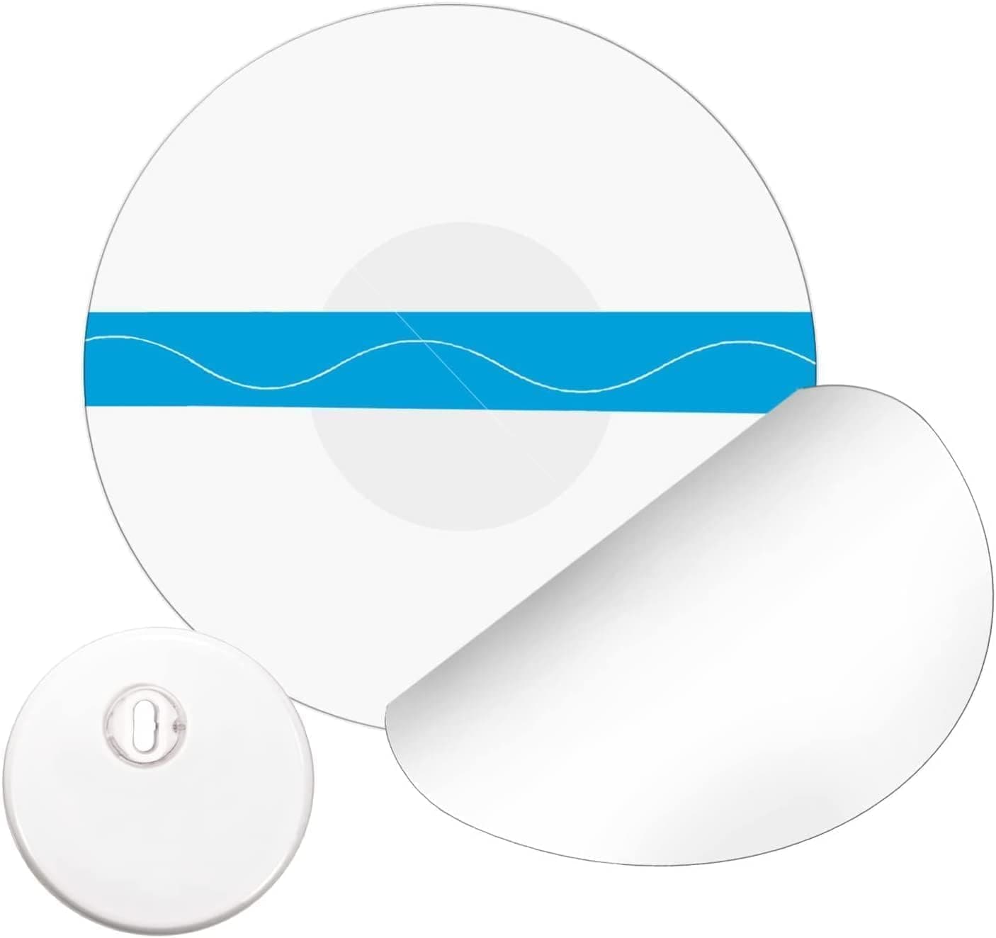 40 Pack Freestyle Libre 3 Sensor Covers, LiangMai Freestyle Libre Adhesive Patches, Waterproof, Self-Adhesive & Transparent Without Glue in The Center 14 Days Long Stay CGM Overpatch Protection