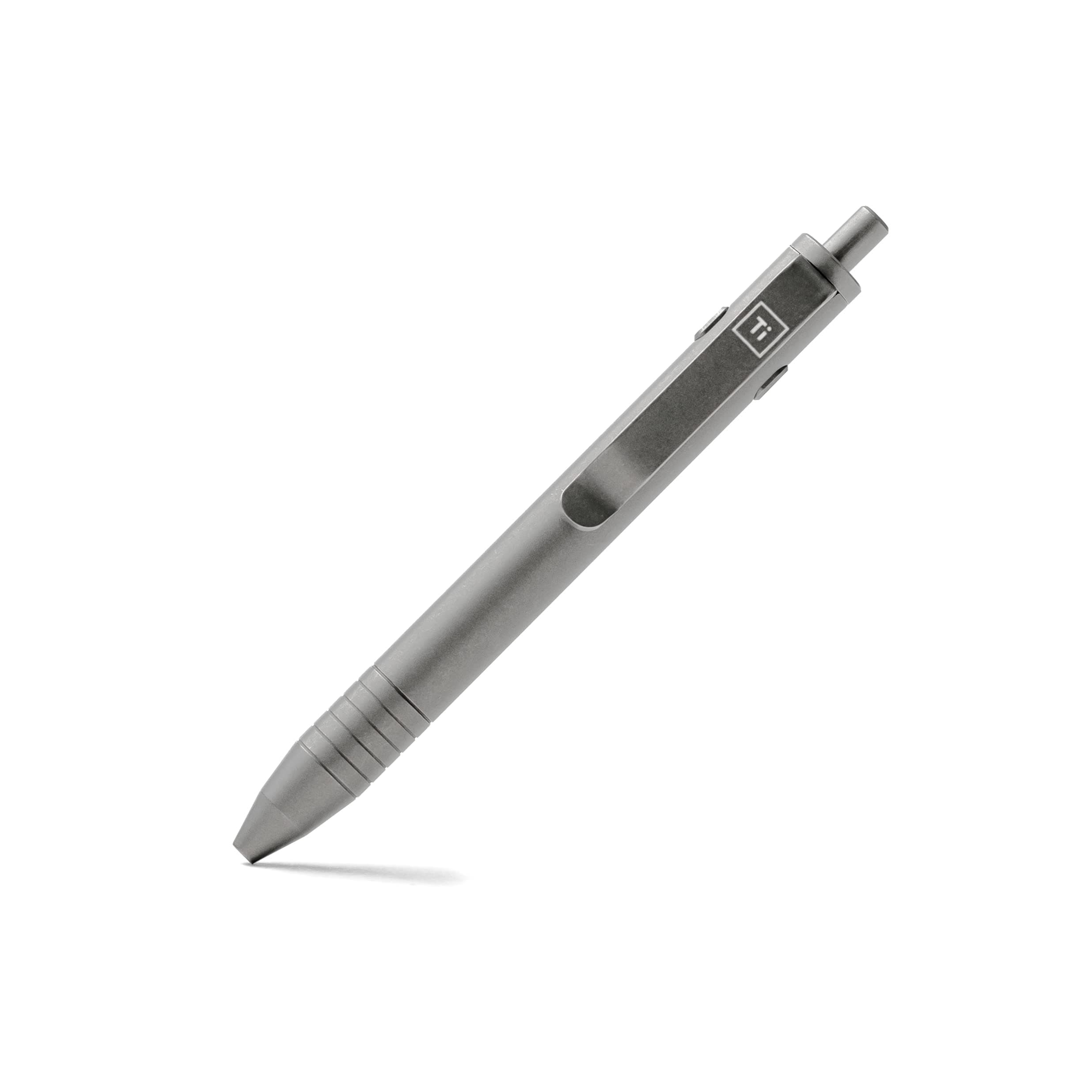 Mini Dual Side Click Pen (Titanium Stonewashed)