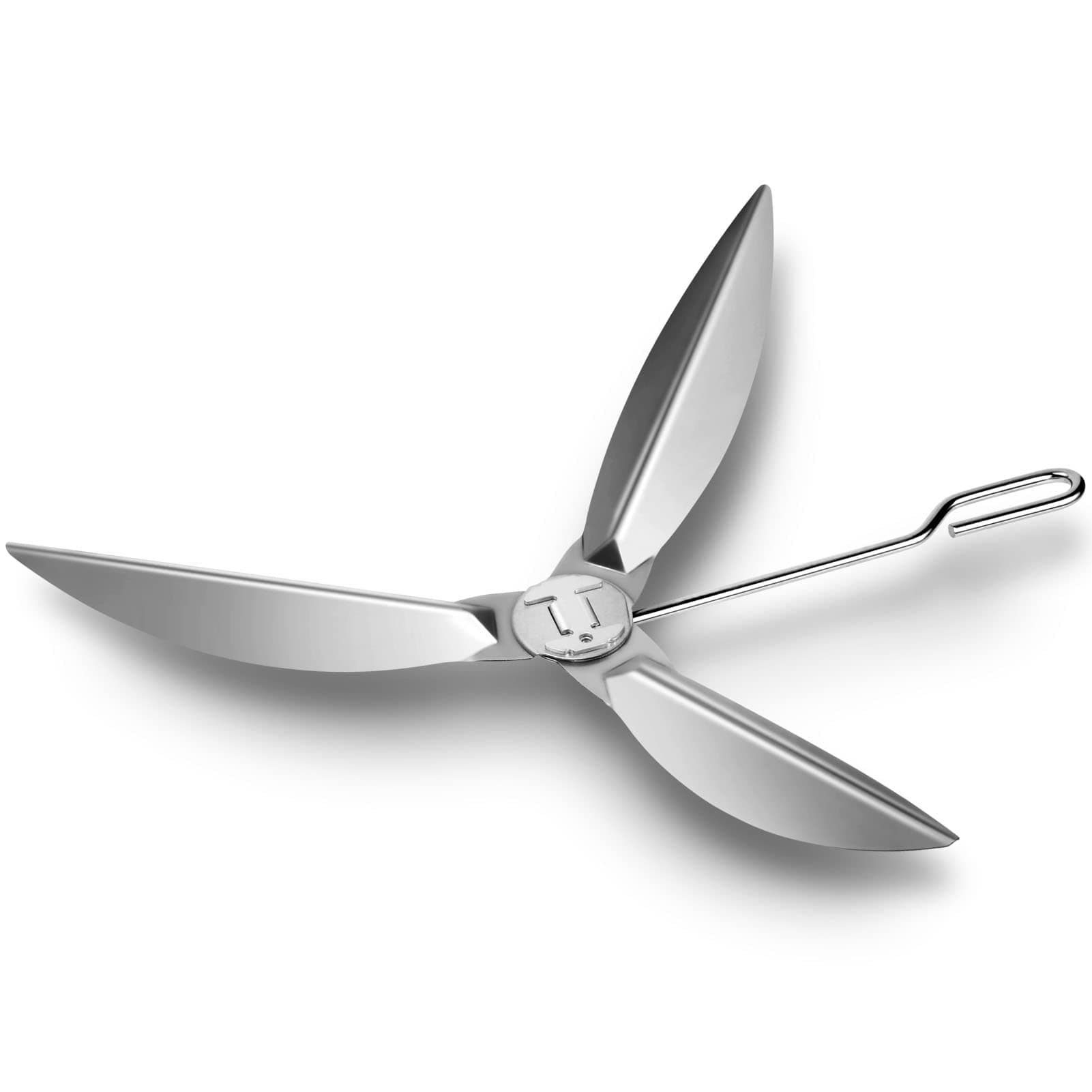 22-1/2-Inch One-Touch Cleaning System Kit for Weber Kettle Grills, Suitable Replacement Weber 7444 Grill Parts, Silver