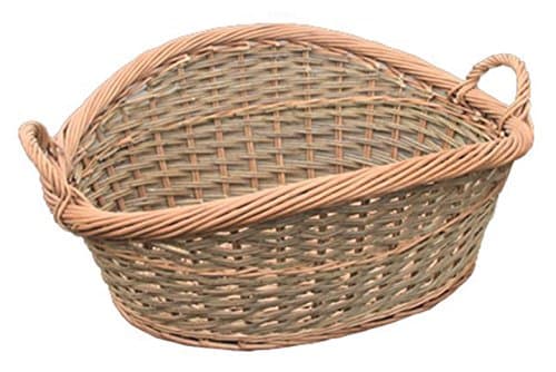 Wicker Roll Top Washing / Laundry Basket
