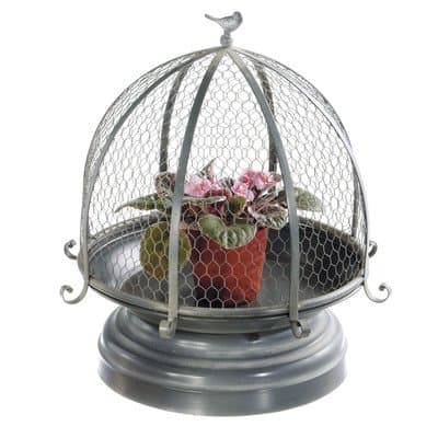 Large Chicken Wire Cloche Planter Stand