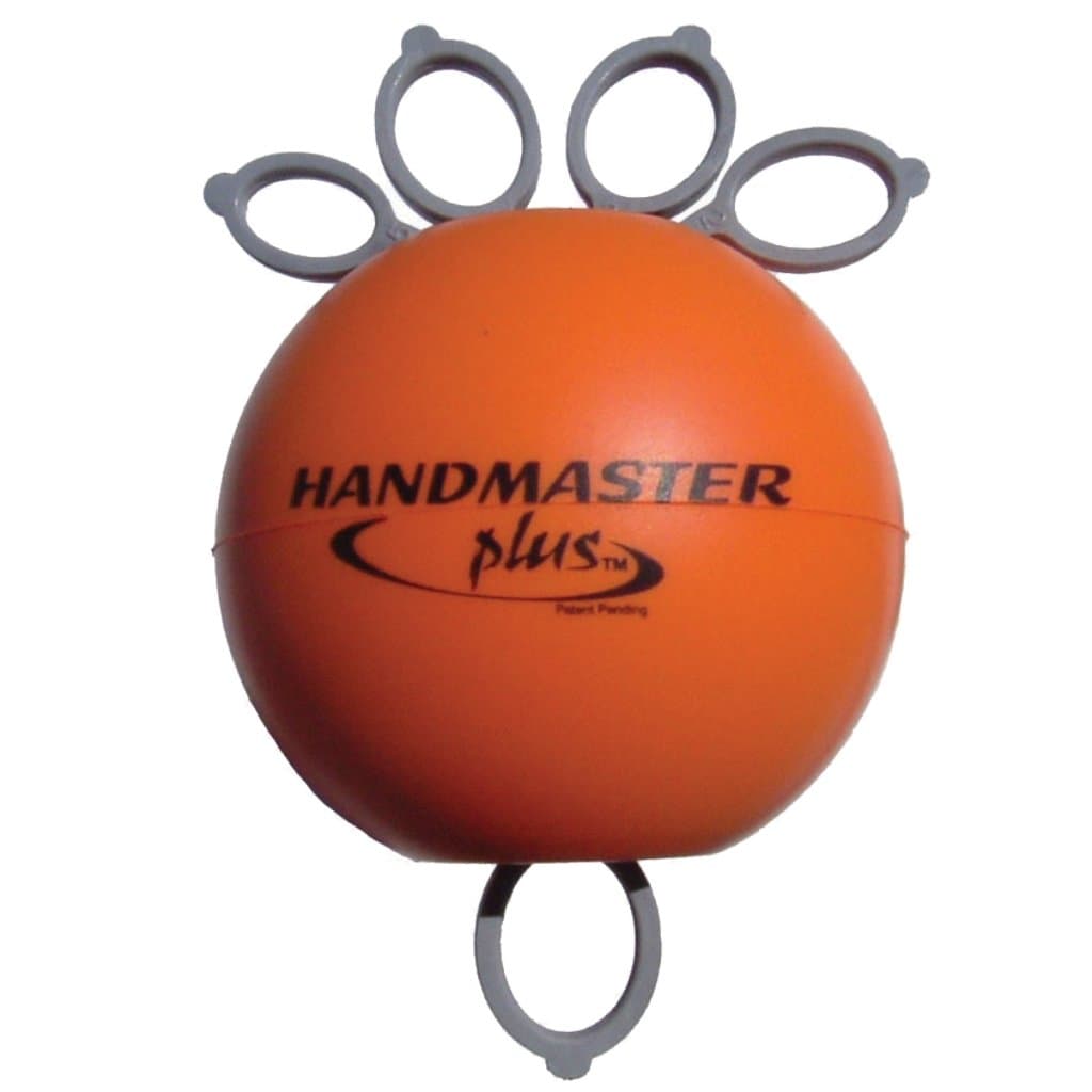 Physical Therapy Hand Exerciser - Forearm Exerciser with Stress Relief Ball - Hand Therapy Balls for Exercise, Training - Finger Exerciser & Strengthener - Firm Tension, Orange