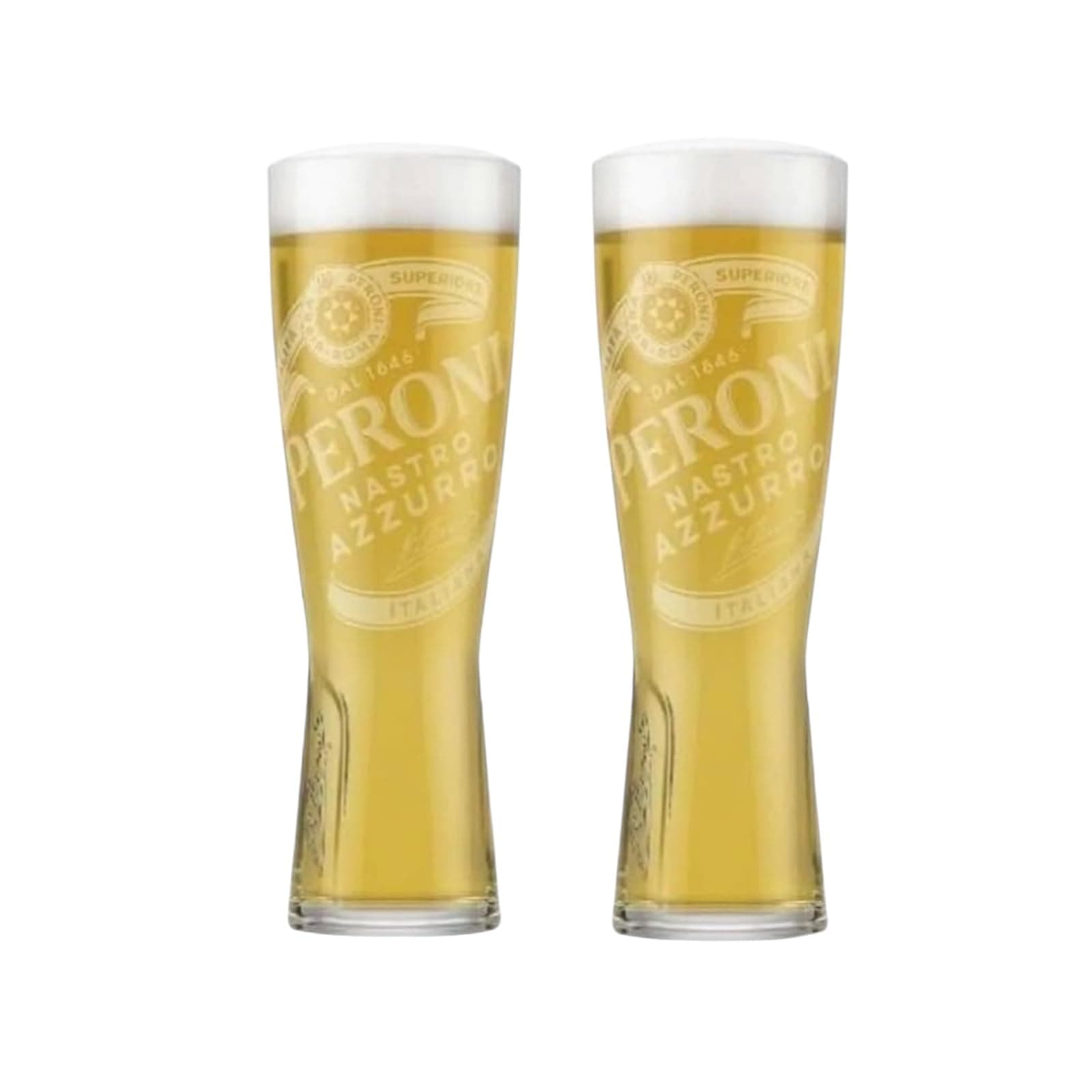 Peroni Pint Glass x2