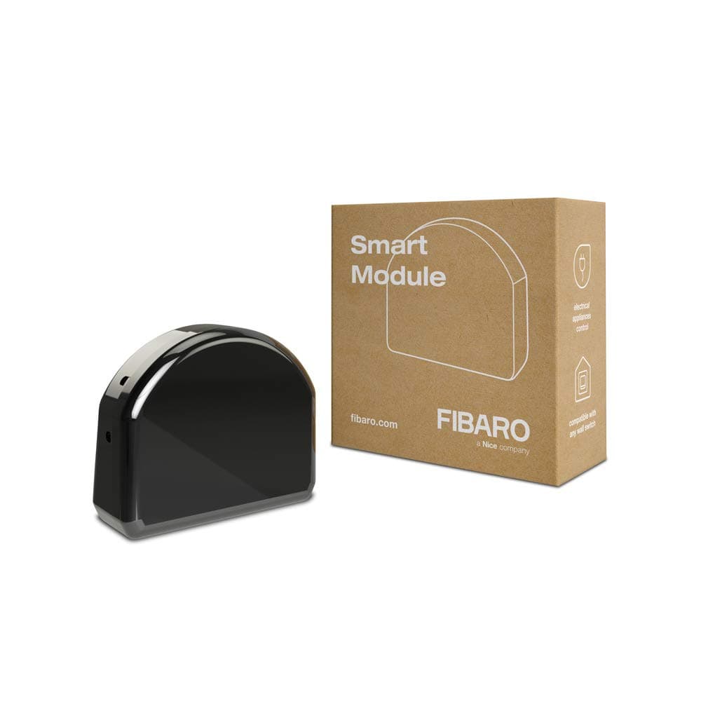 FIBARO Single Smart Module/Z-Wave Plus Relaisschalter, Drahtloser Ein-Aus-Auslöser, FGS-214