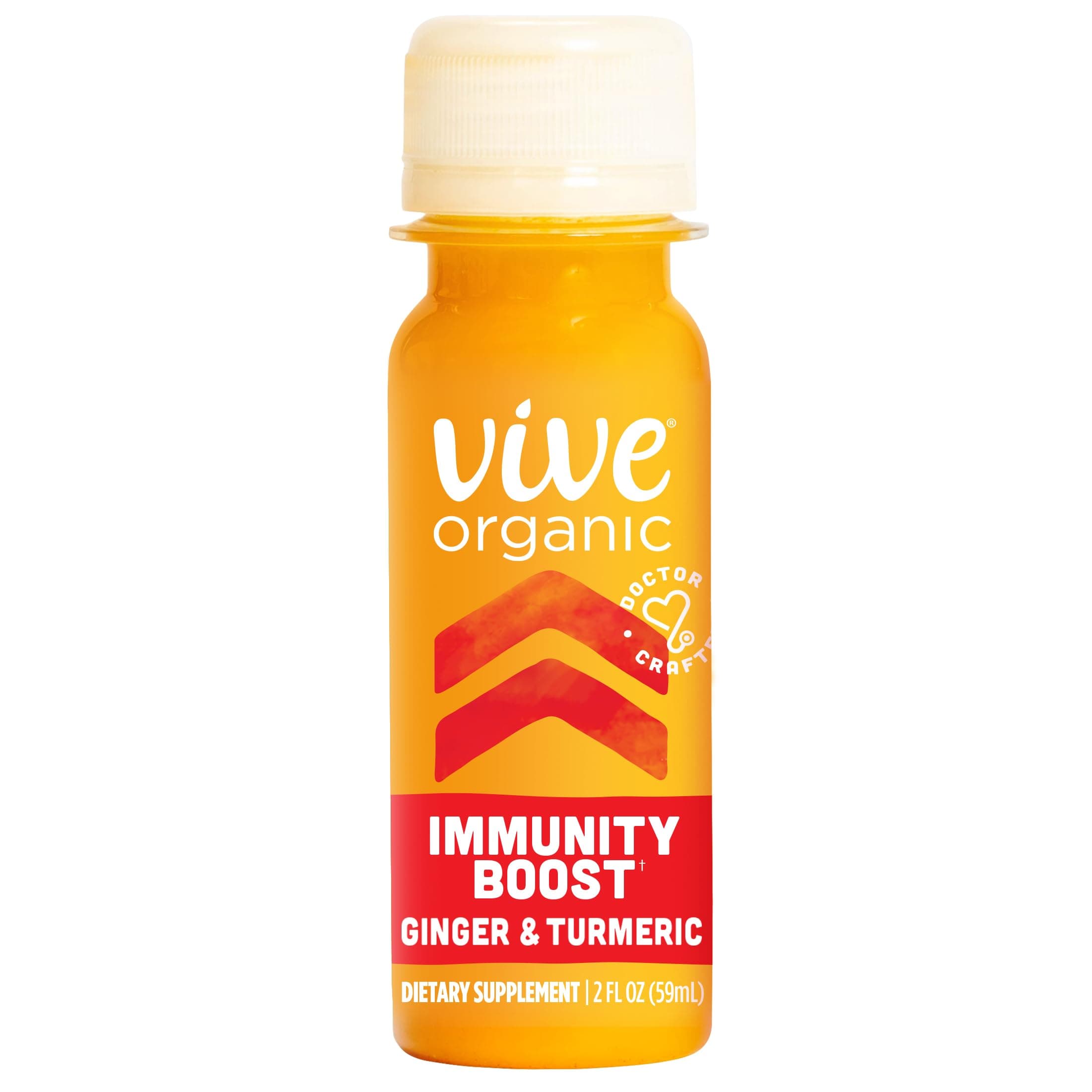 Immunity Boost Original (2 oz) Immunity Wellness Shot with Cold-Pressed Ginger, Turmeric, Echinacea & Black Pepper - USDA Organic & No Added Sugars or Artificial Ingredients, Yellow