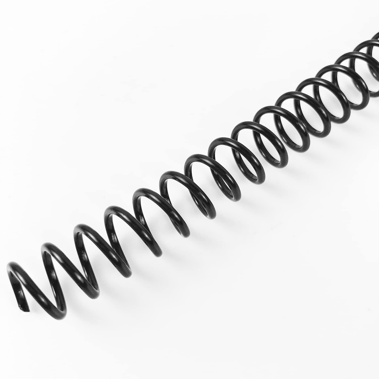 Binditek 100 Pack Plastic Spiral Binding Coils, 10mm(3/8"), 75 Sheet Capacity, 4:1 Pitch, Black Binding Spirals, for Students and Coworkers