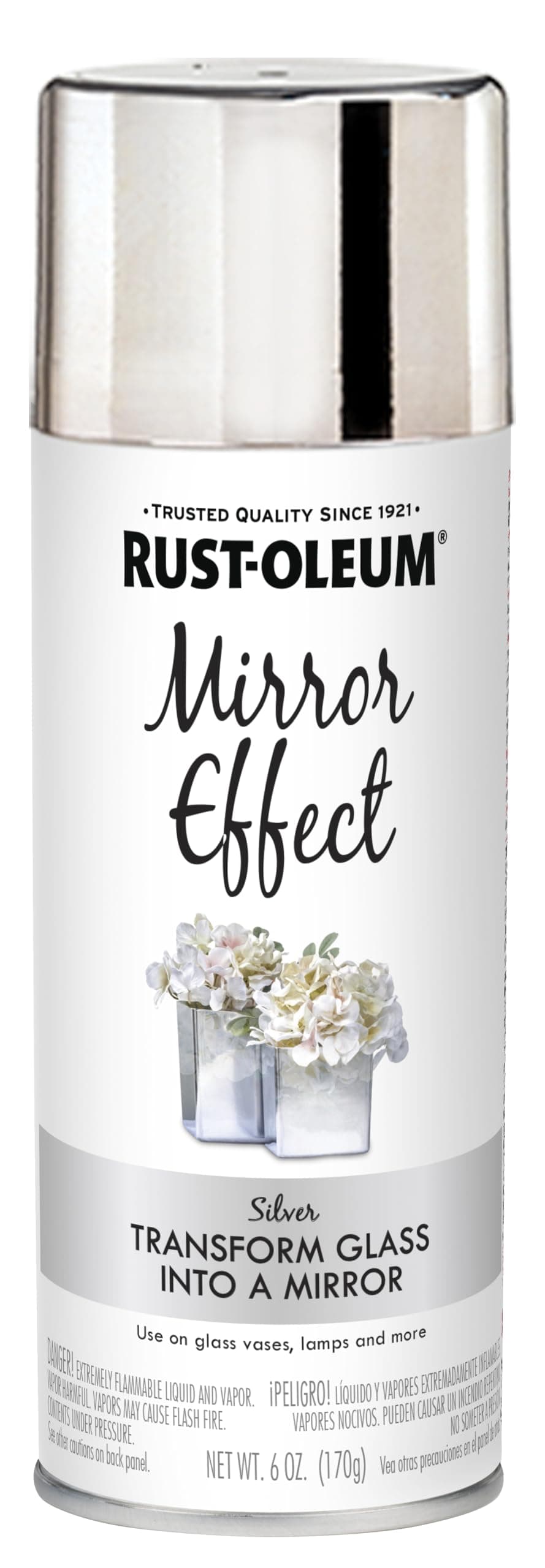 Rust-Oleum 301494 Specialty Mirror Spray, 6 oz, Silver