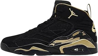 Jordan Air MVP Mens Basketball Shoes, Black/Metallic Gold-Anthracite