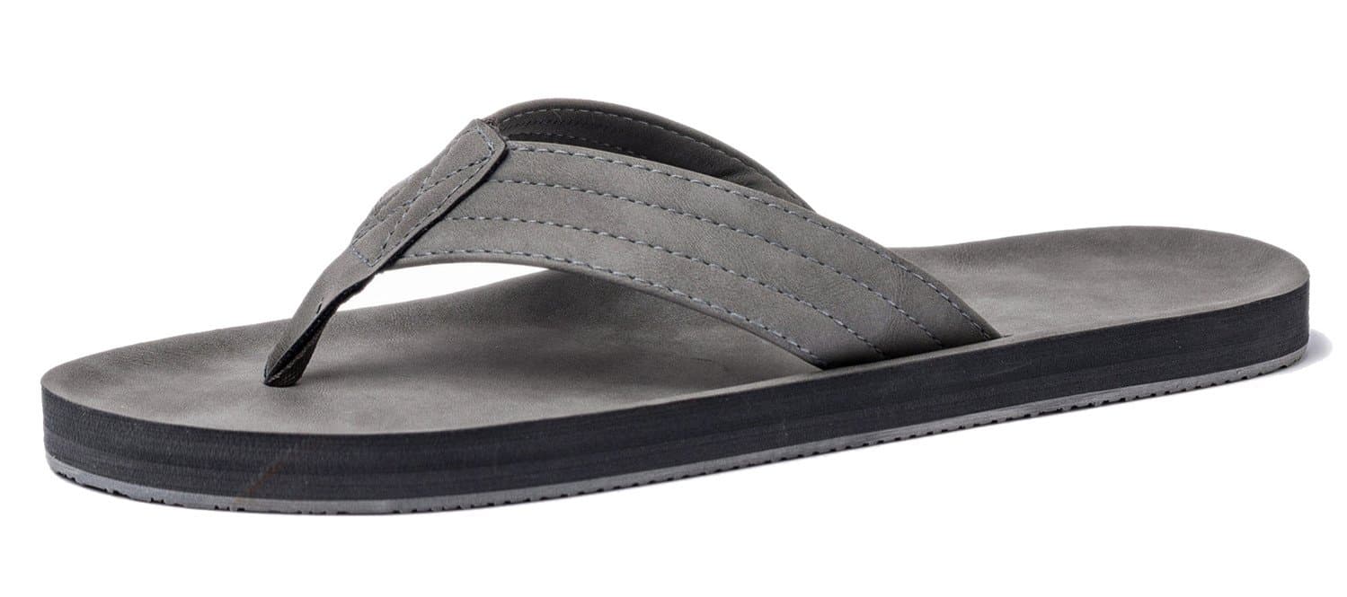 Venustus Men's Sandals Flip Flops Extra Large Size Arch Support Slippers