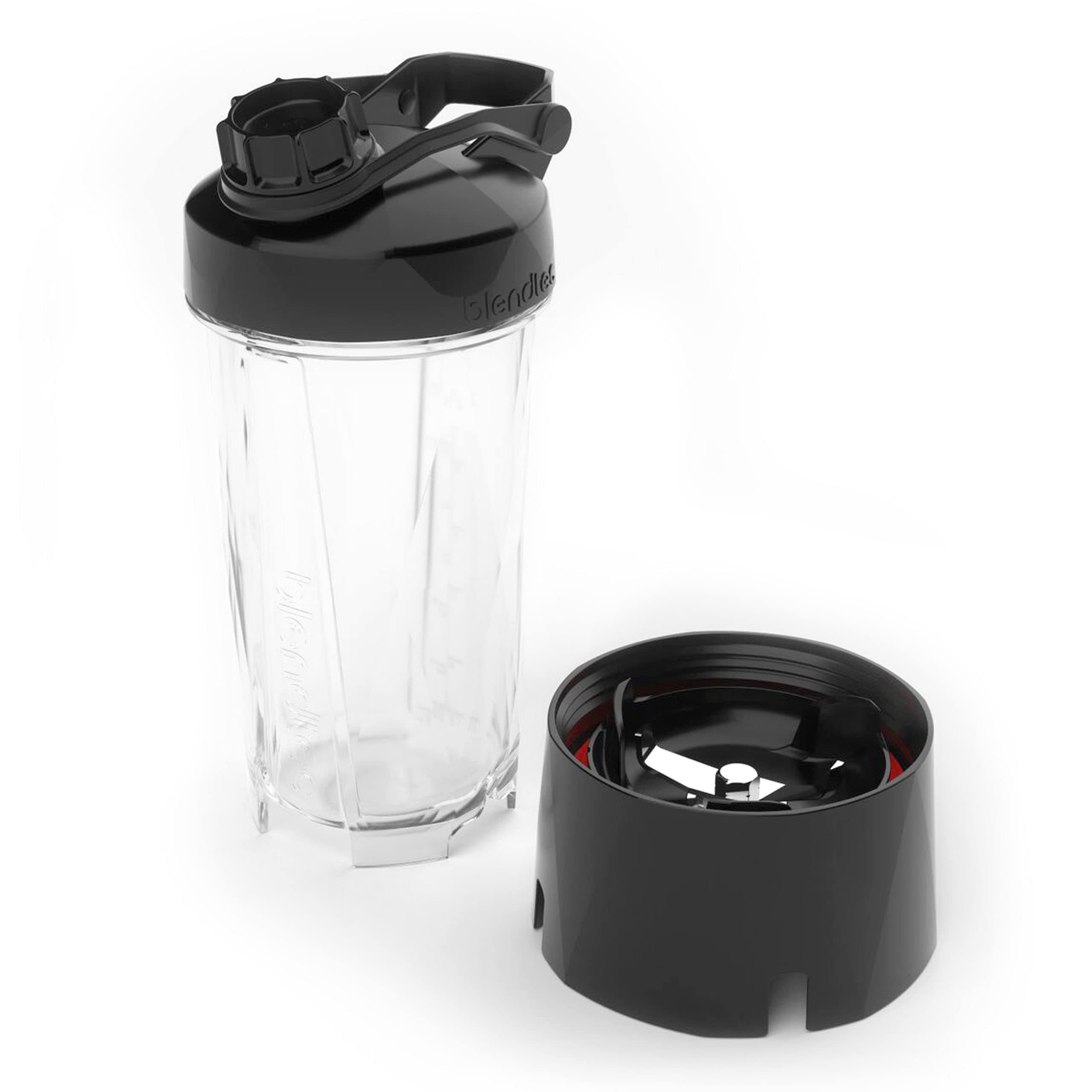 Blendtec GO (30 oz) Bottle, Reusable Single Serve Blender Cup, Includes Travel Lid, BPA-Free Jar, Clear