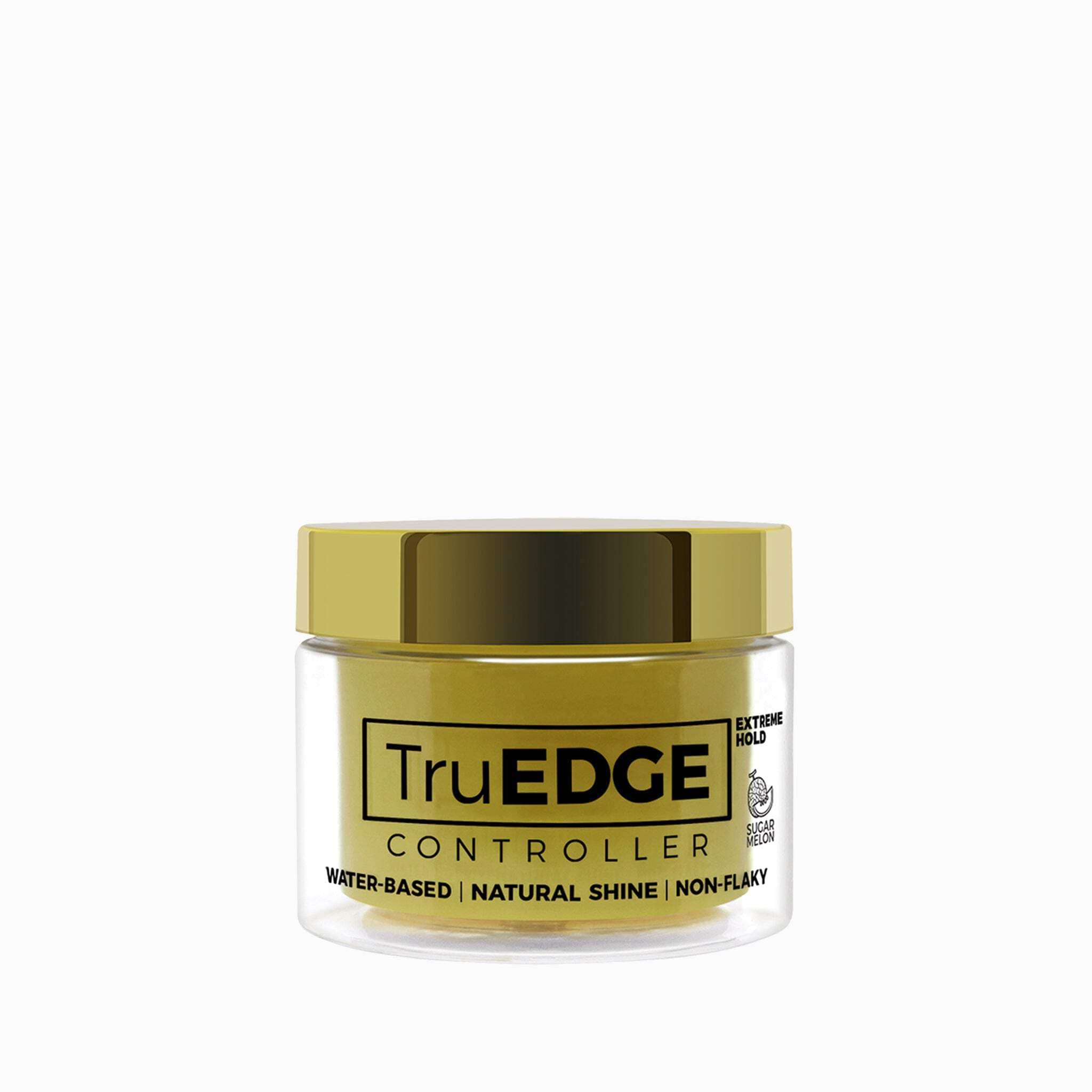 Tyche TruEDGE Controller Extreme Hold Water-Based Pomade - Ntaural Shine & Non-Flaky Scented Edge Control - Perfect for Hair-Braiding (Sugar Melon)