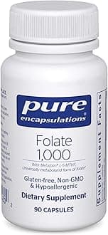 Folate 1000 - Metafolin L-5-MTHF - Heart Health Supplement* - Folate Supplement - Non-GMO & Gluten Free - 90 Capsules