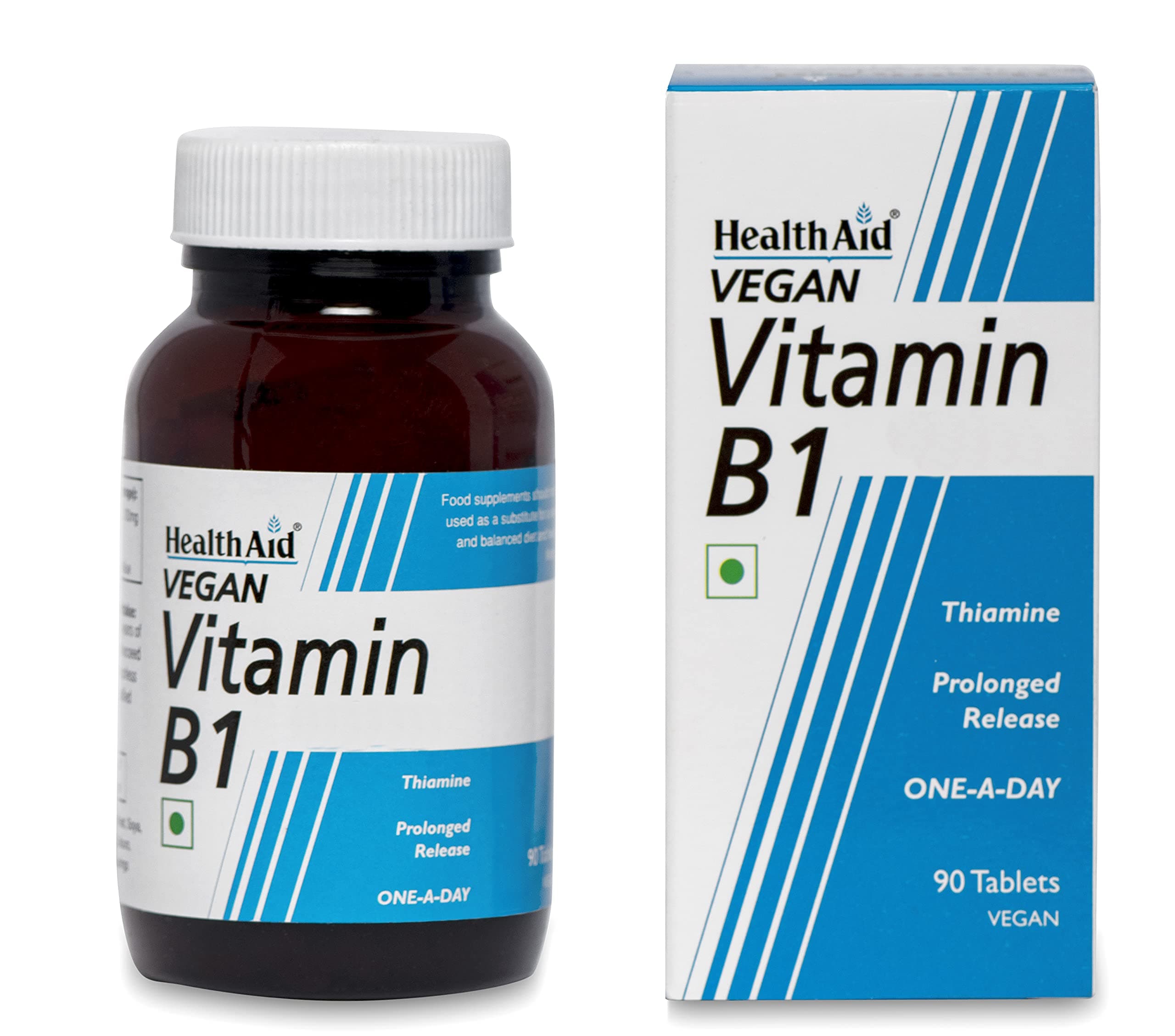 HealthAid Vitamin B1 (Thiamin) 100mg - Prolong Release - 90 Tablets