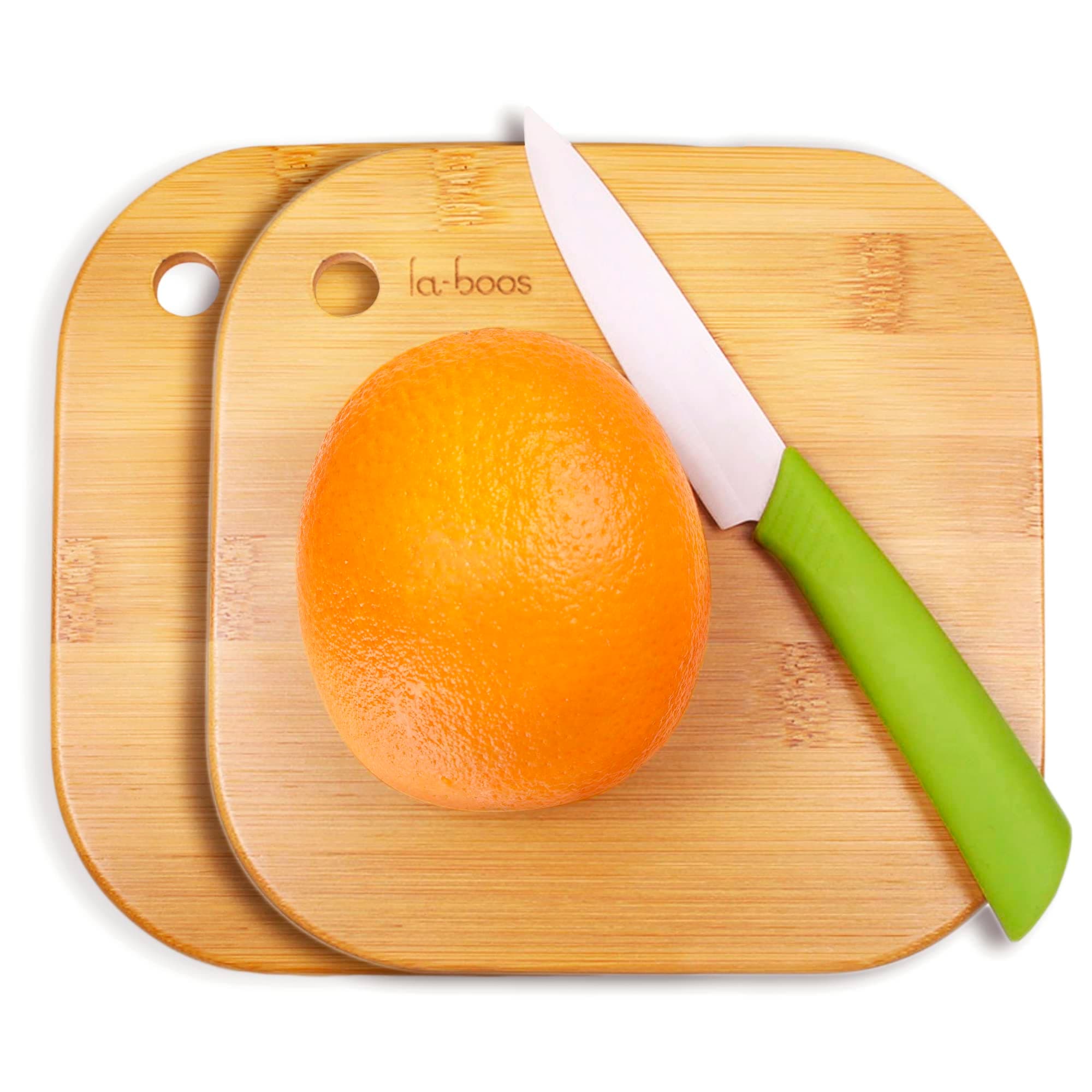 Home Mini Cutting Board Small Fruit Cutting Board Solid Bamboo Wood Board for Baby Infant dormitoryISet of 2