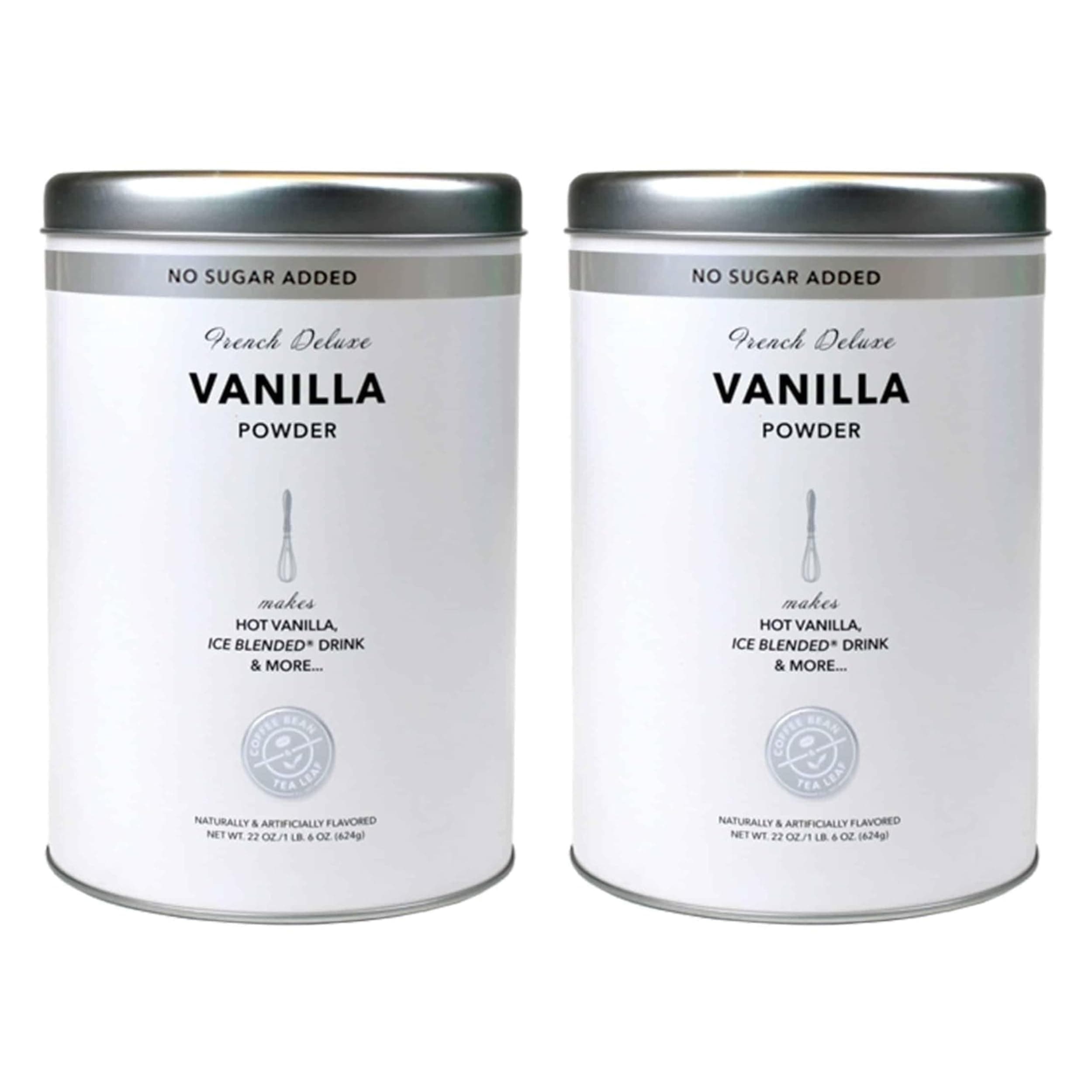 Coffee Bean & Tea Leaf 2 x Vanilla Cream (No Added Sugar) for Coffee, Latte, Smoothies, Drinks, Baking, 500ml