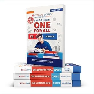 Oswaal CBSE & NCERT One For All Class 10 | English | Science | Social Science & Mathematics Standard| With Topic Wise Notes (Set Of 4 Books) For 2026 Board Exam