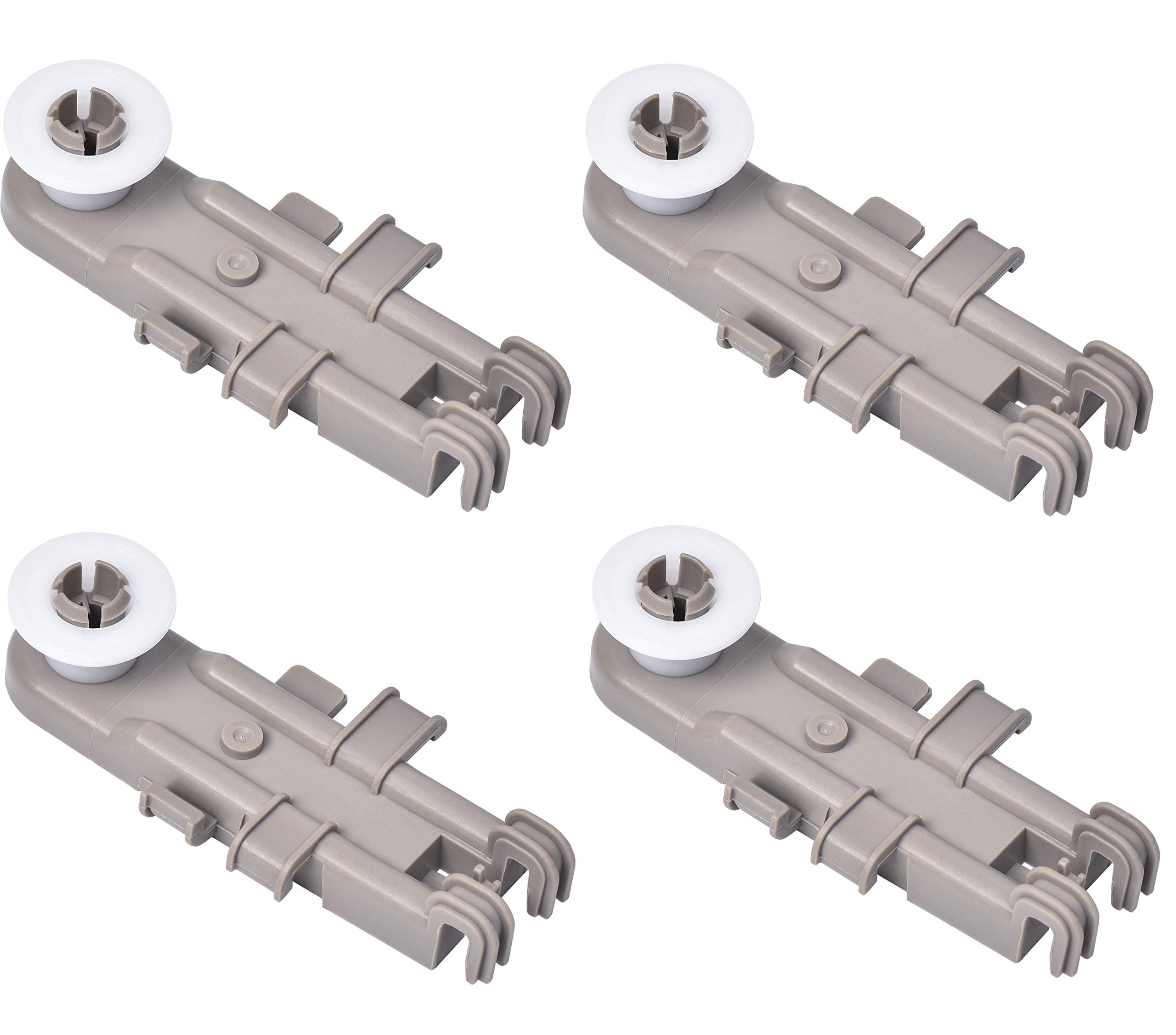 BlueStars Ultra Durable 8268743 Dishwasher Upper Rack Wheel - Compatible for Whirlpool Kenmore KitchenAid Dishwashers - Replaces WP8268743 AP6012252 PS11745459 - PACK OF 4